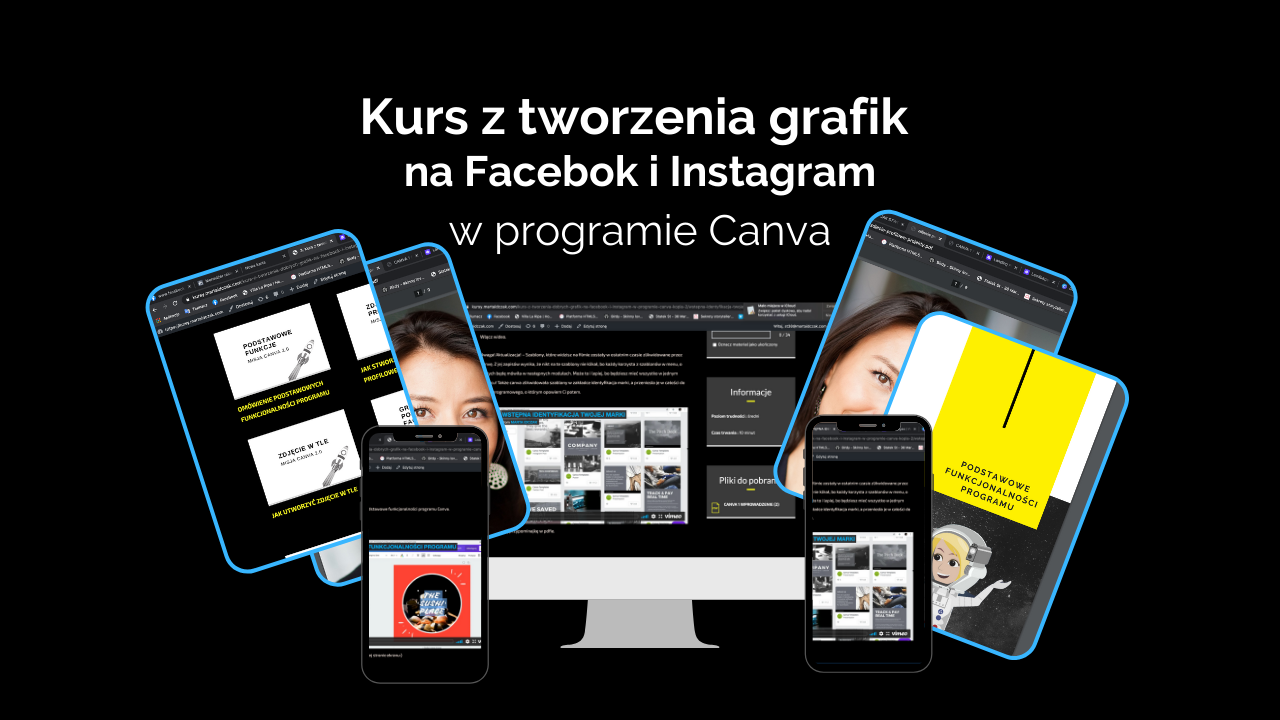 Kurs z tworzenia grafik na Facebook i Instagram w programie Canva