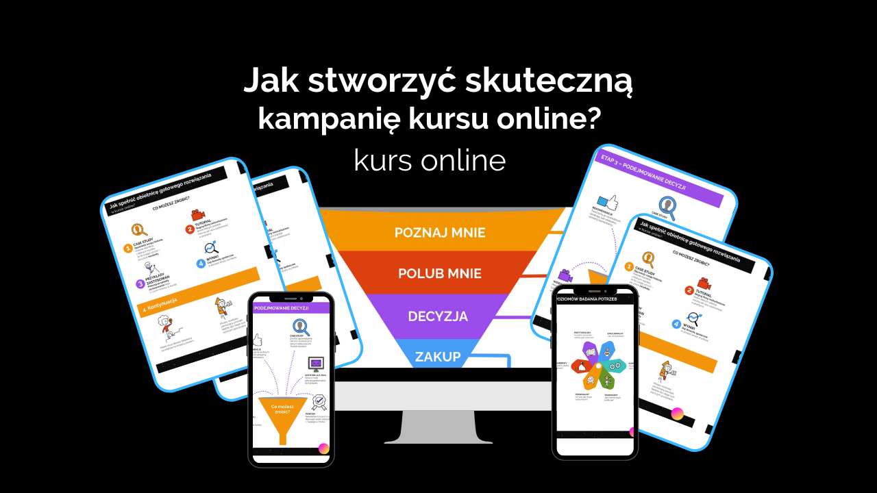 Jak stworzyć skuteczną kampanię kursu online? Mapy sprzedażowe od A do Z. E-booki + zawartość online