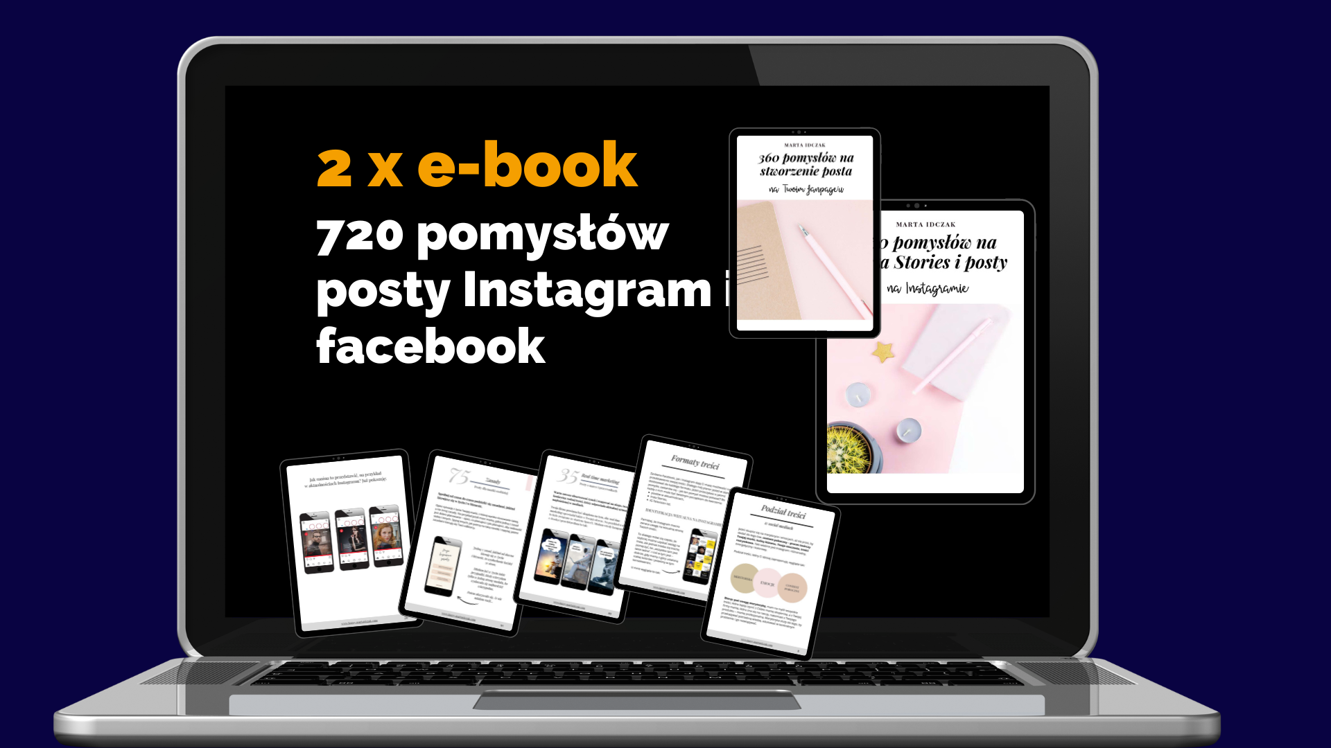 Pakiet 2 x E-book content planer treści na Facebook i Instagram
