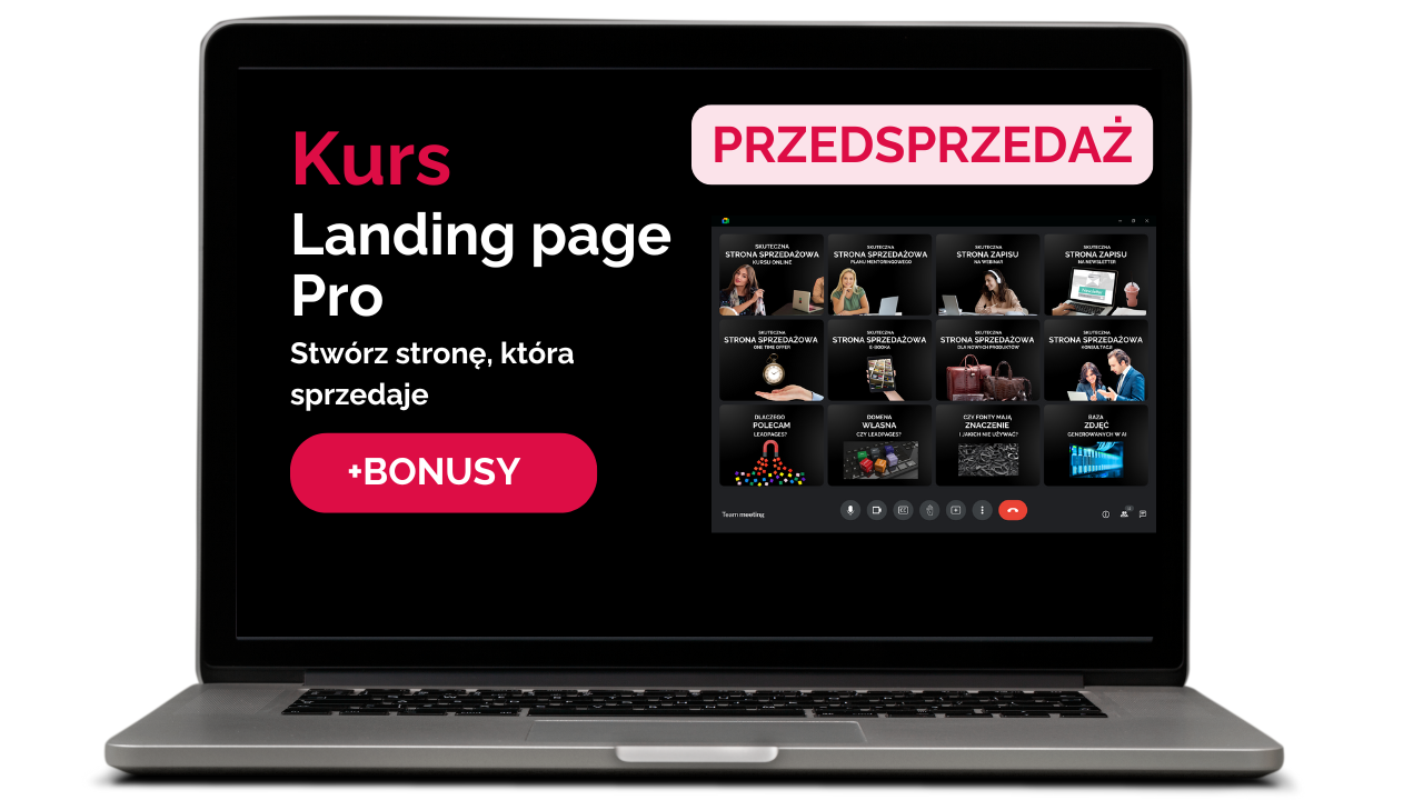 Landing Page Pro - Kurs z tworzenia stron sprzedażowych